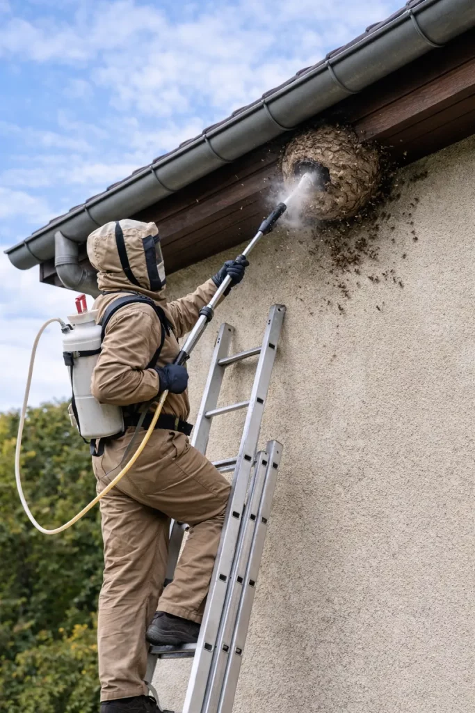 Destruction de nids guêpes et frelons Destruction de nids guepes et frelons