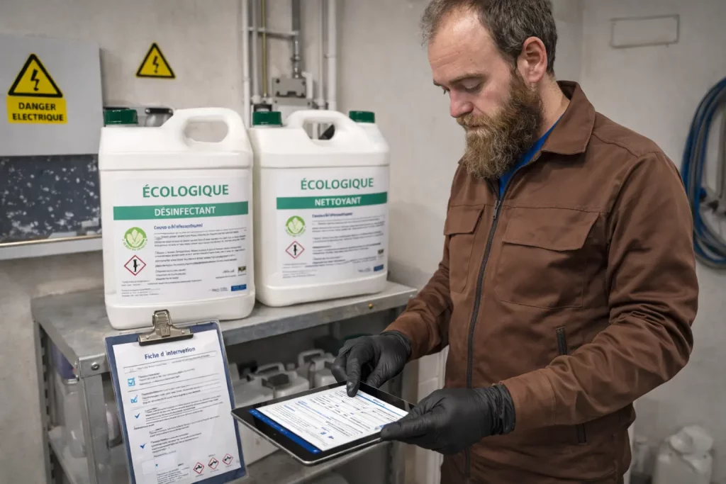 Respect strict de la réglementation sanitaire et environnementale Respect strict de la reglementation sanitaire et environnementale